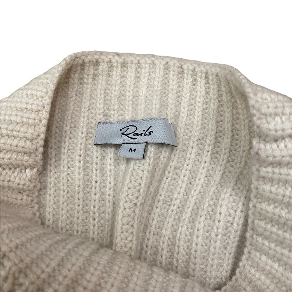 Rails Claudia Cream & Navy Stripe Wool Blend Swea… - image 6